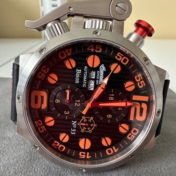 Ingersoll Men's IN1629OR Bison No. 33 Analog Display Automatic Self Wind Watch - Picture 2 of 5